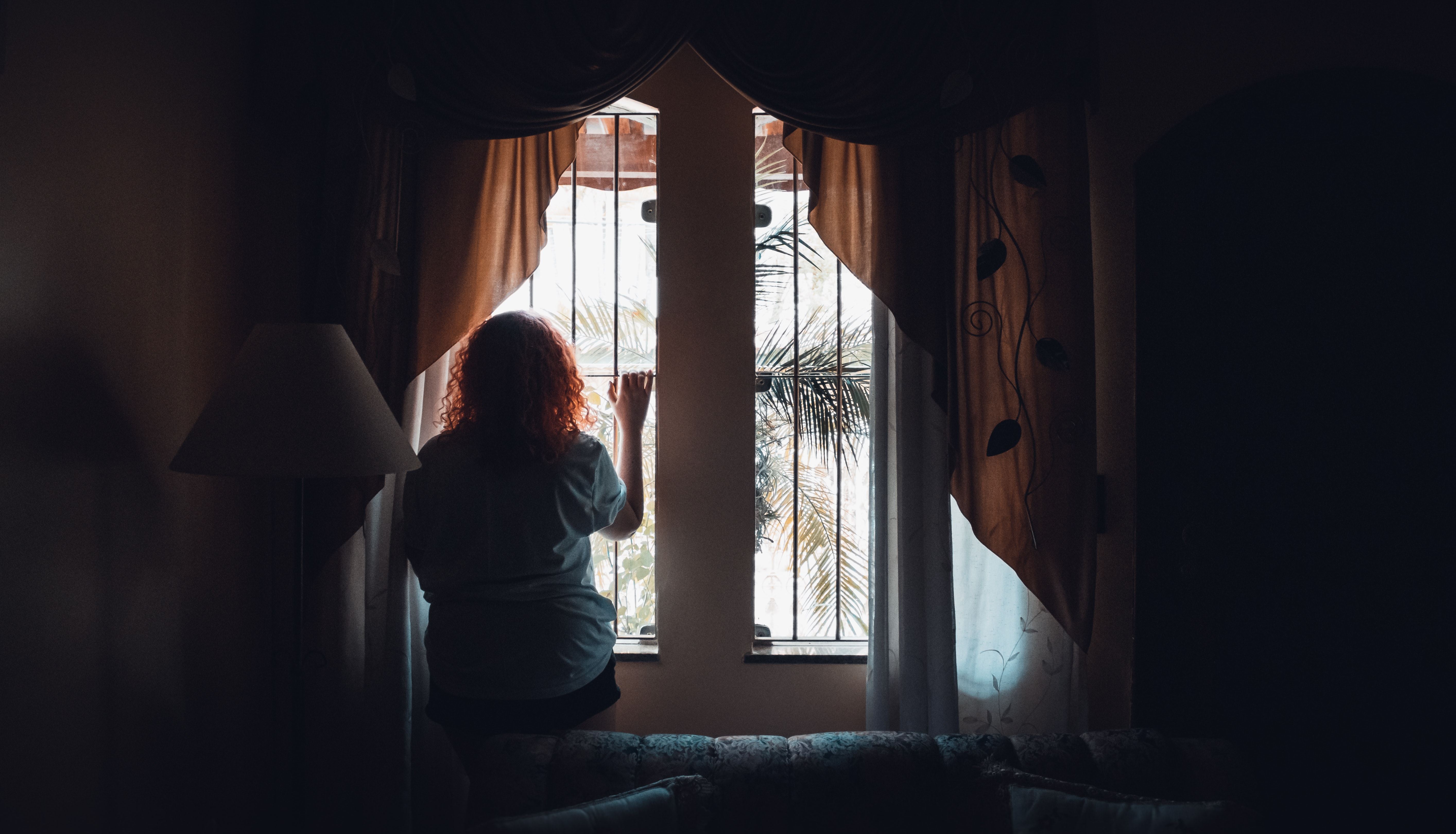 woman inside home